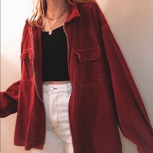 Red NorthCrest Corduroy Jacket